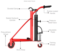 수동 오일 드럼 팔레트 트럭